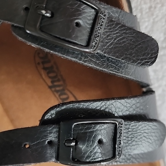 Aerothotic Womens Black Strappy Sandals Size 8 Preowned - Picture 11 of 11